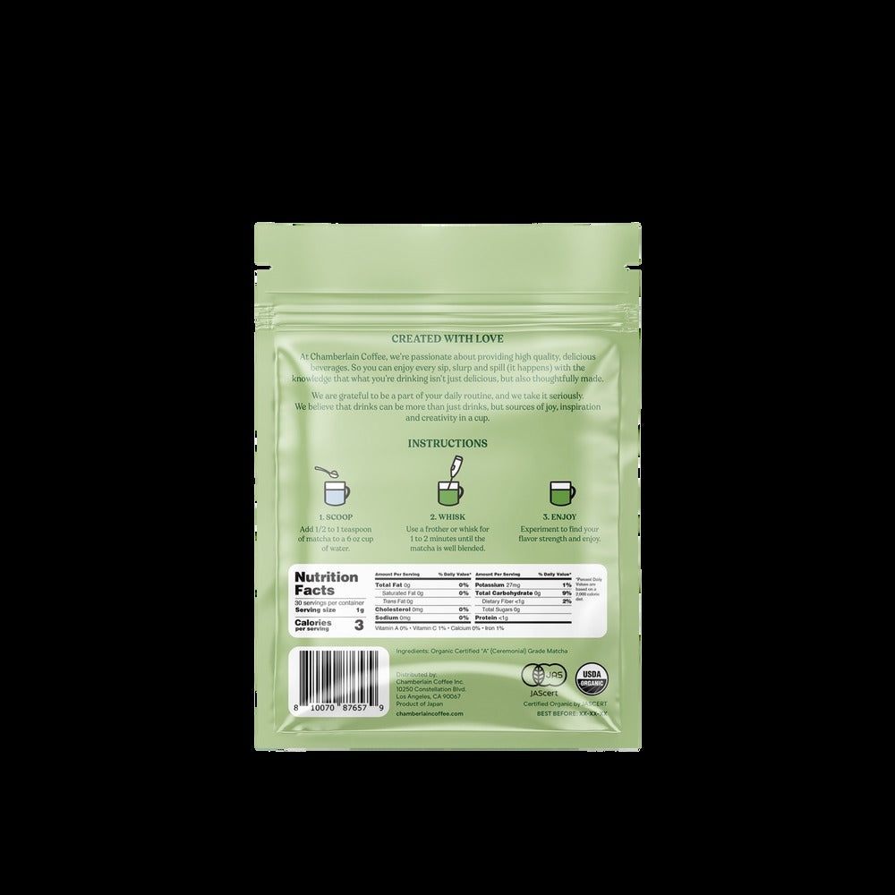 Organic Ceremonial Matcha Green Tea Powder