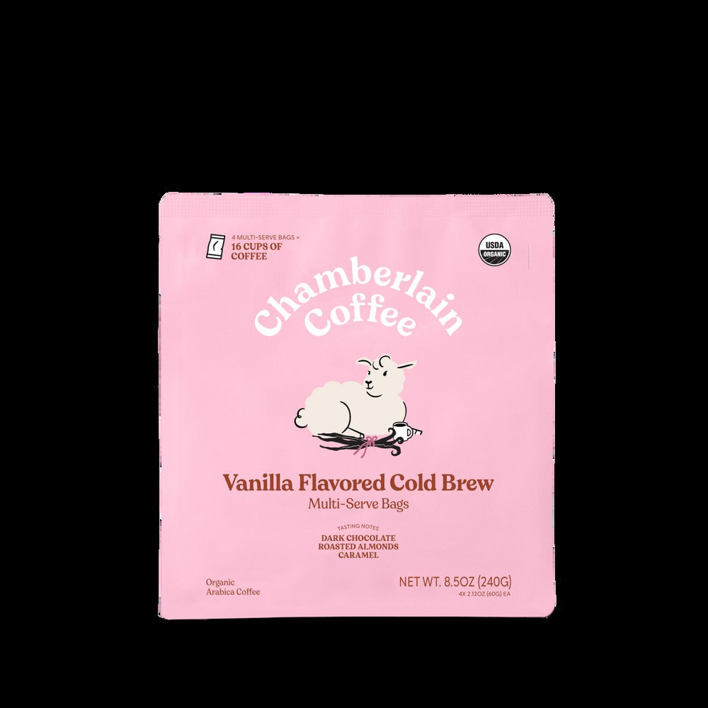 Organic Vanilla Cold Brew Elephant Large Coffee Bags