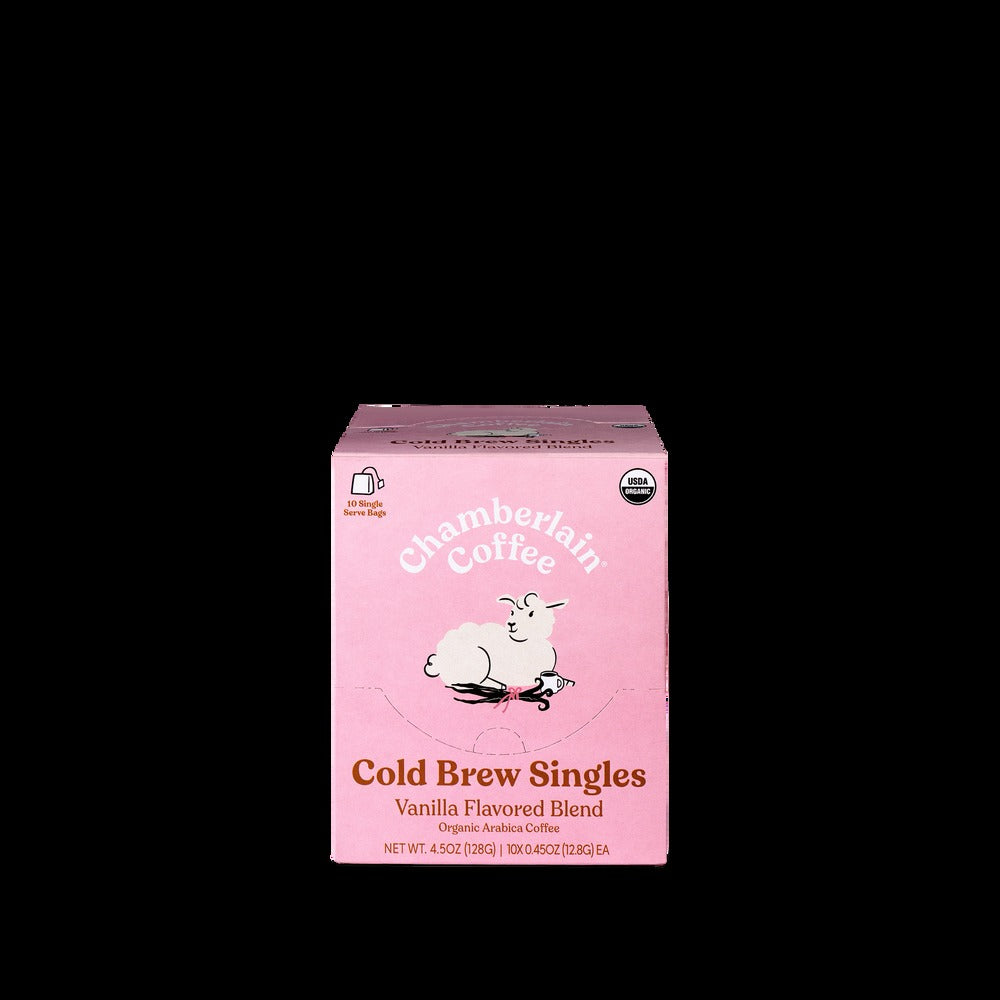 Organic Vanilla Cold Brew Coffee Singles