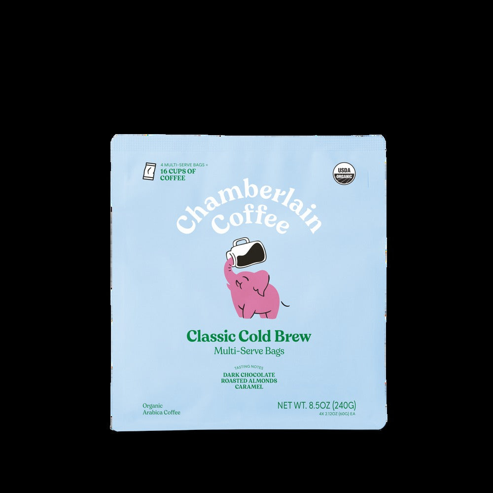 Organic Cold Brew Elephant Large Coffee Bags