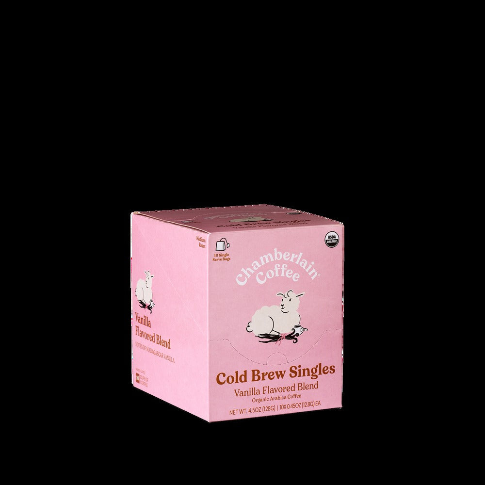 Organic Vanilla Cold Brew Coffee Singles